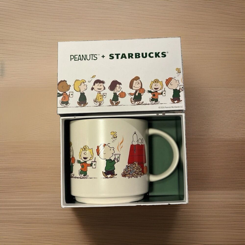 Starbucks x Peanuts Snoopy 14-ounce Ceramic Mug 2026 In Hand